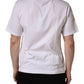 White Graphic Print DG Men Crew Neck T-shirt