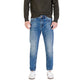 Blue Cotton Skinny Jeans