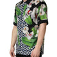 Multicolor Tropical Orchid Print Men Shirt