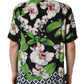 Multicolor Tropical Orchid Print Men Shirt