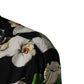 Multicolor Tropical Orchid Print Men Shirt