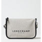 Gray Cotton Crossbody Bag