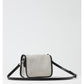 Gray Cotton Crossbody Bag