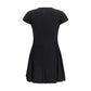 Black Viscose Casual Dress