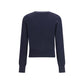 Blue Merino Wool Sweatshirt