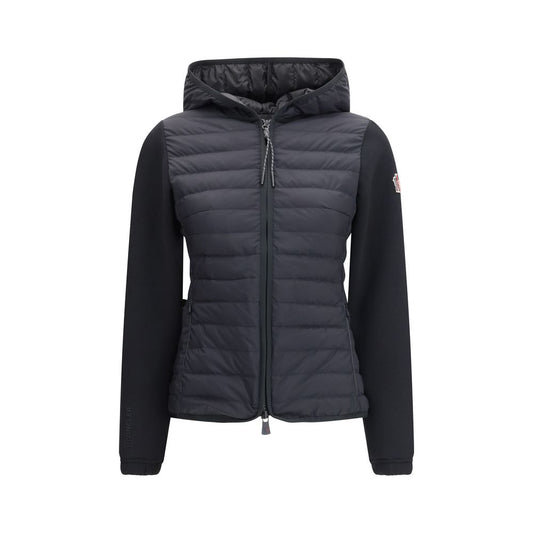 Black Polyamide Full-Length Jacket