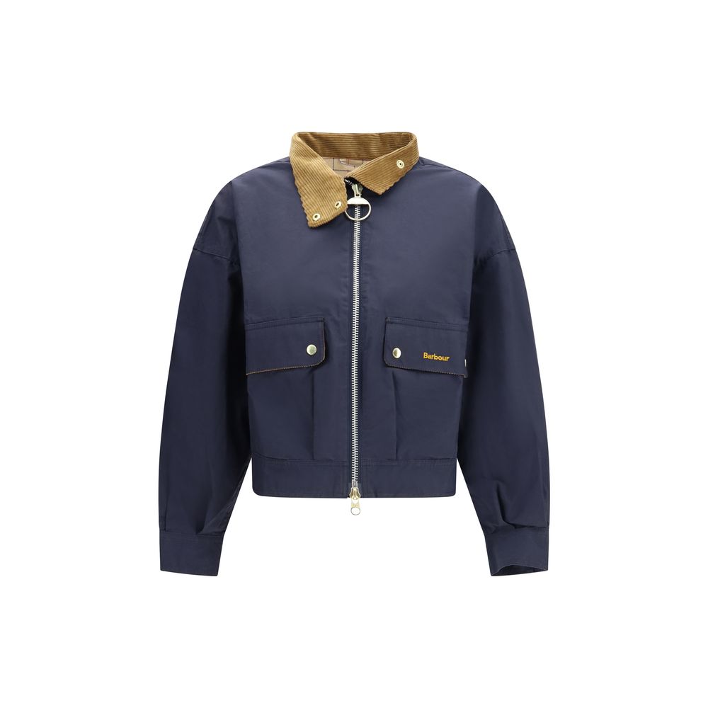 Blue Cotton Shell Jacket