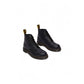 Black Leather Athletic Sneakers