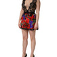 Multicolor Floral Lace Short Mini Sleeveless Dress