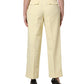 Yellow High Waisted Straight Pleated Trouser Pants
