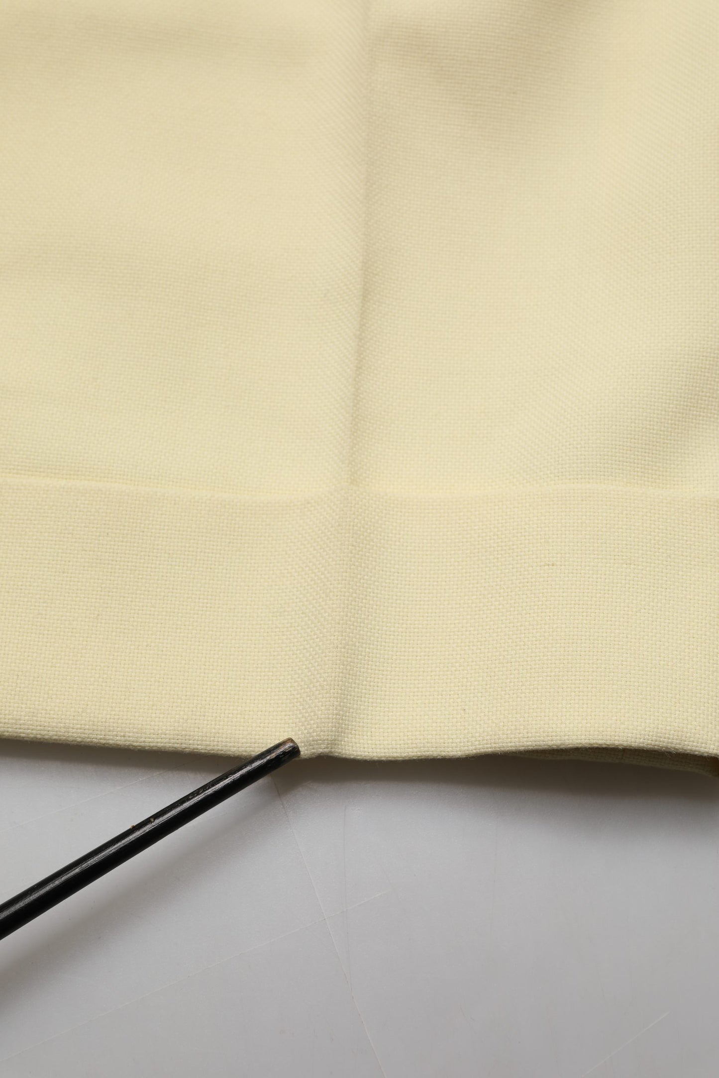 Yellow High Waisted Straight Pleated Trouser Pants