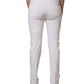 White Mid Waisted Skinny Denim Trouser Jeans