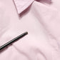 LightPink Cotton Collared Buttoned Blouse  Top