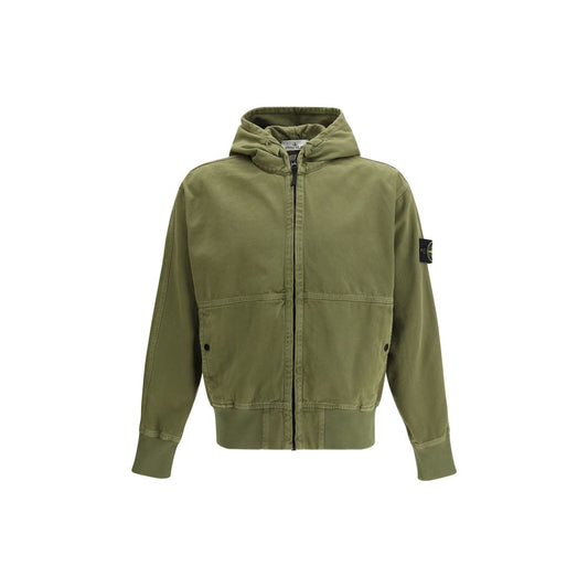 Bicolor Cotton Shell Jacket