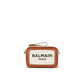 Brown Cotton Shoulder Bag