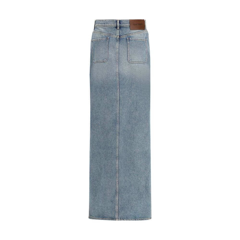 Blue Denim Skirt