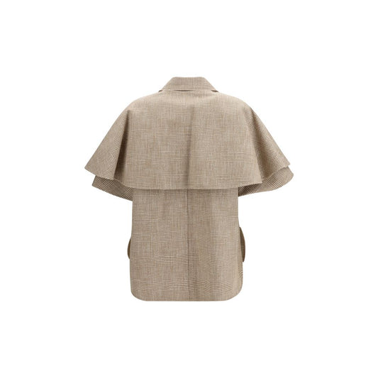 Beige Cotton Coat