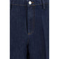 Blue Cotton Jeans Denim