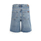 Blue Cotton Bermuda Shorts