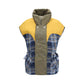 Blue Polyamide Sleveless Jacket