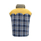 Blue Polyamide Sleveless Jacket