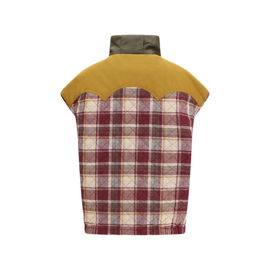 Multicolor Polyamide Sleeveless Jacket