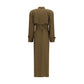 Bicolor Silk Trench Coat