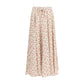 Multicolor Silk Midi Skirt