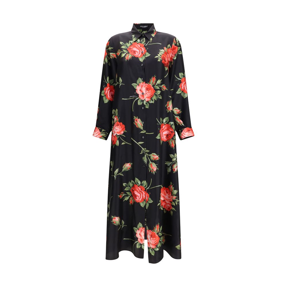 Multicolor Silk Casual Dress