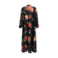 Multicolor Silk Casual Dress