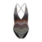 Multicolor Rayon One-Piece Swimsuit