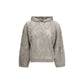 Beige Linen Hoodie