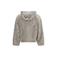 Beige Linen Hoodie