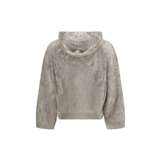Beige Linen Hoodie