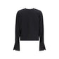 Black Cotton Sweatshirt