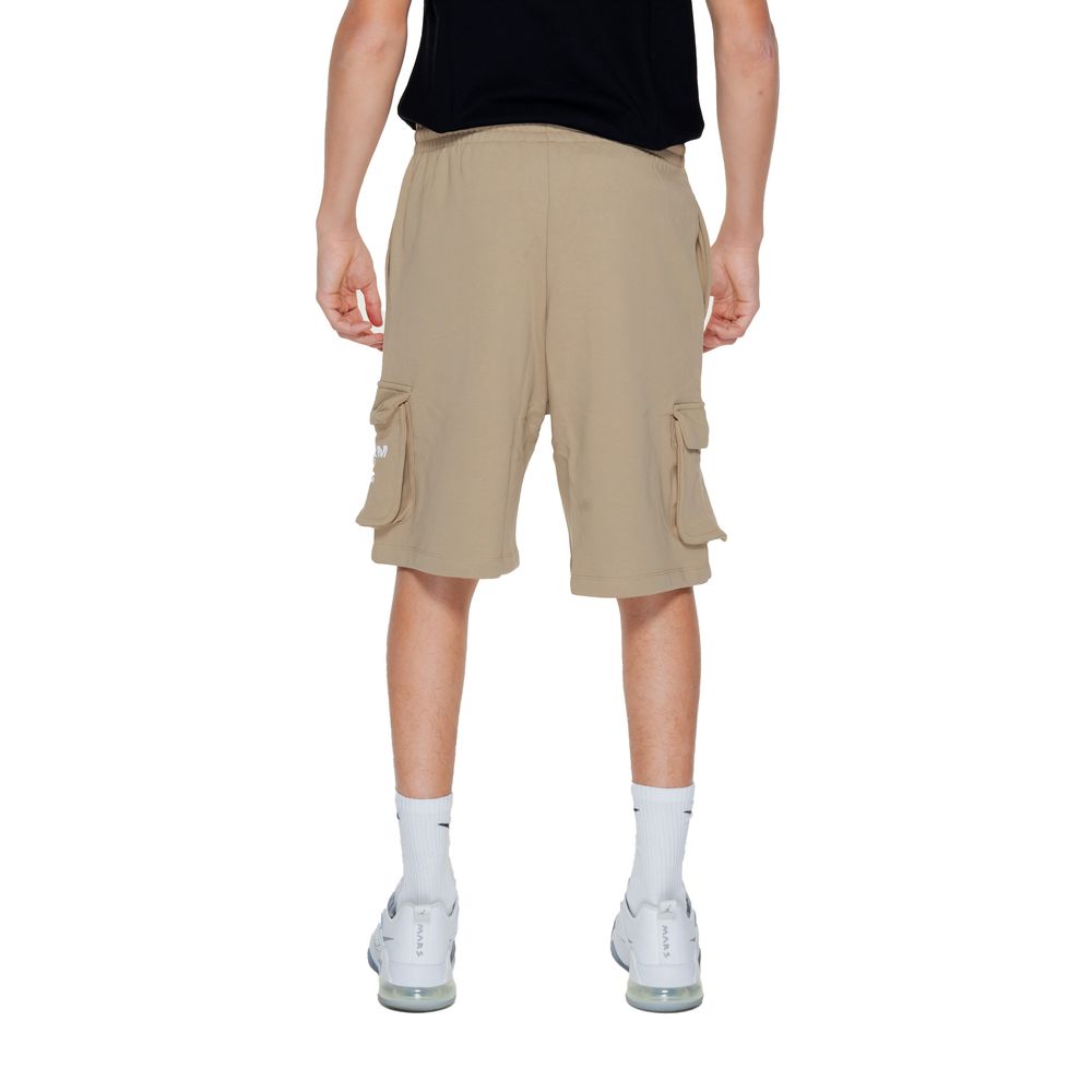 Beige Cotton Bermuda Shorts