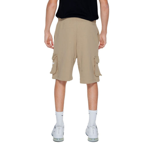 Beige Cotton Bermuda Shorts