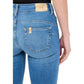 Light Blue Cotton Skinny Jeans