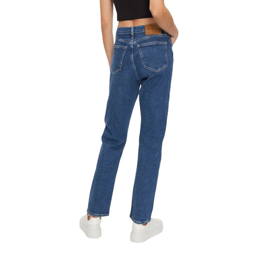 Blue Cotton Skinny Jeans