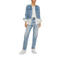 Light Blue Cotton Skinny Jeans