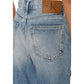 Light Blue Cotton Skinny Jeans