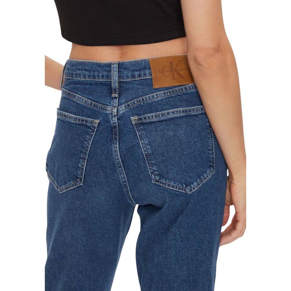 Blue Cotton Skinny Jeans