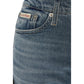 Blue Cotton Skinny Jeans