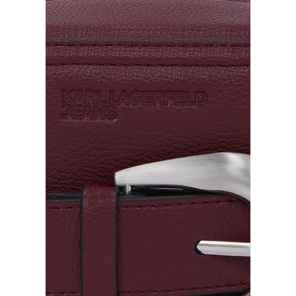 Bordeaux Polyethylene Handbag