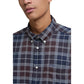 Bicolor Cotton Pattern Shirt