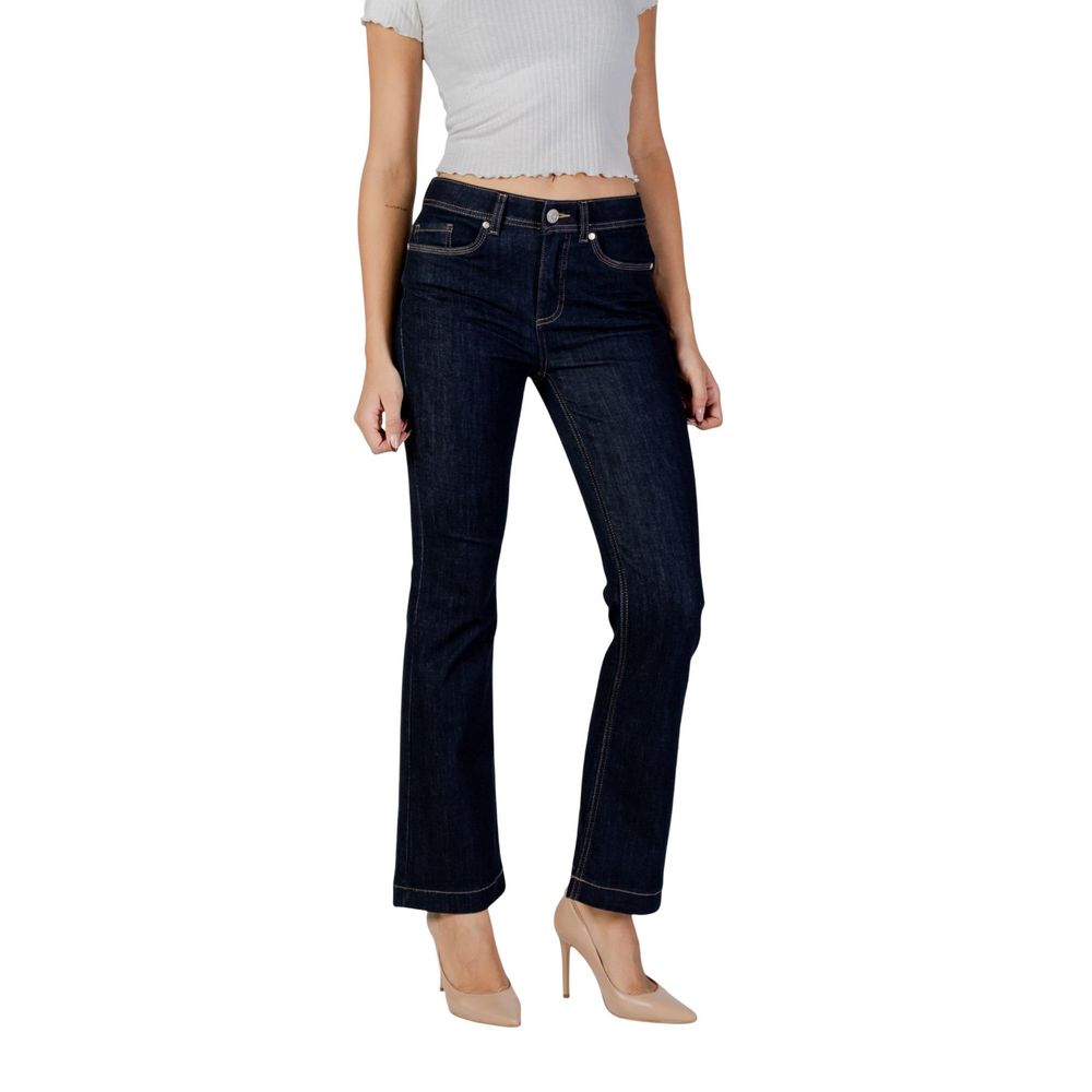 Blue Cotton Skinny Jeans