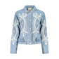 Azzurro Cotton Women Jacket