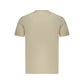 Beige Cotton Men T-Shirt