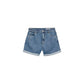 Light Blue Cotton Shorts