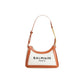 Brown Cotton Shoulder Bag